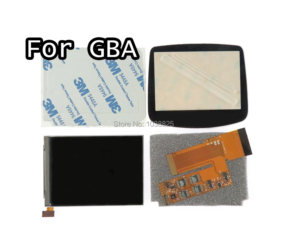 ЖК экран V2 сменные комплекты для задней подсветки GBA 10 уровней высокой яркости IPS