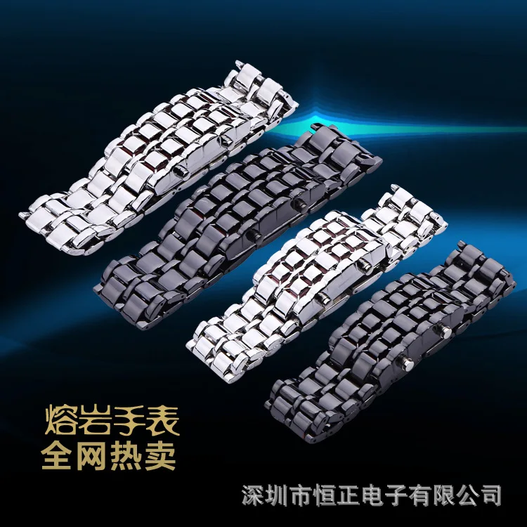 

New Style LED Watch Creative Smart Watch Couples Lava Watch