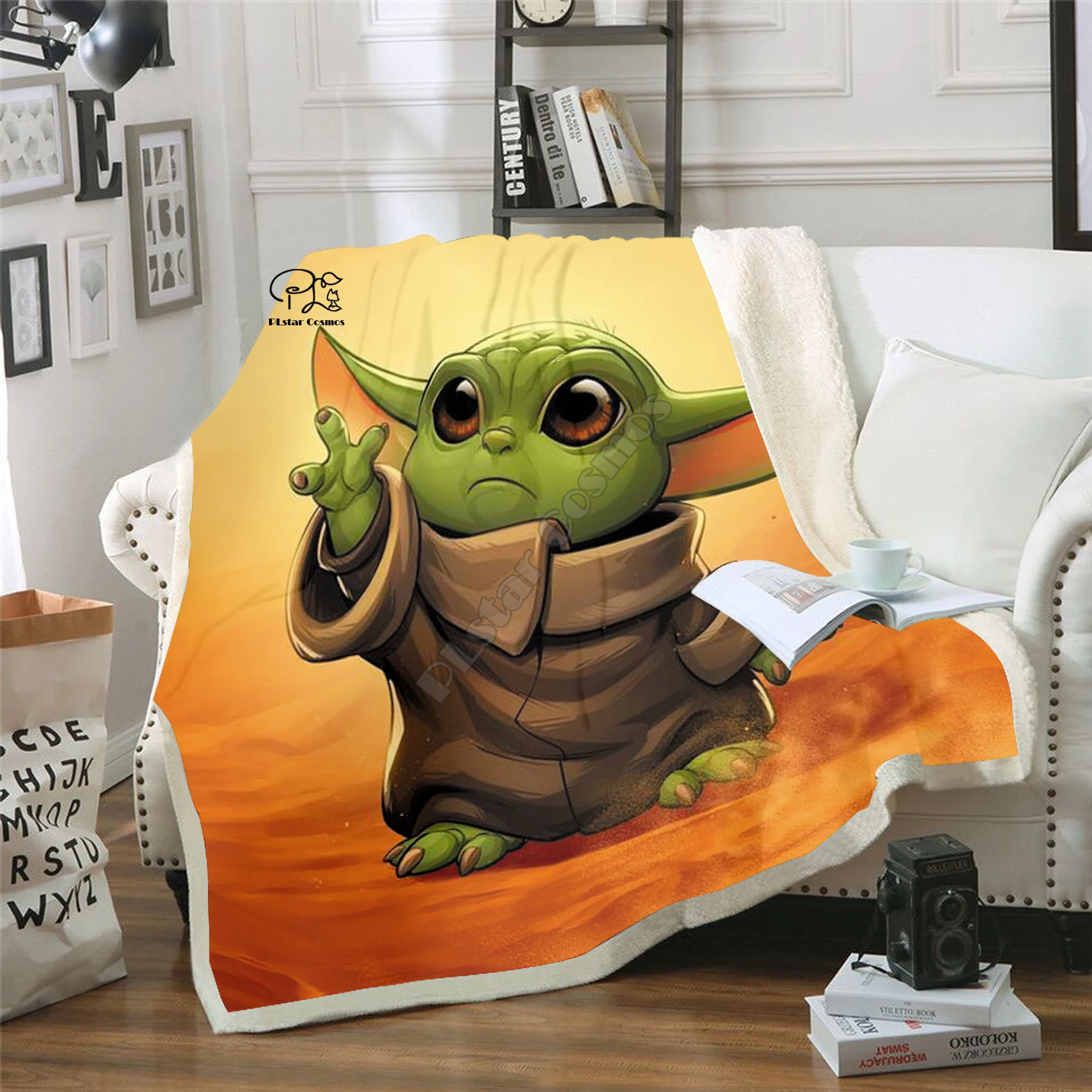 

Star Wars Baby Yoda Blanket Design Flannel Fleece Blanket Printed Sofa Warm Bed Throw Blanket Adult Blanket style-8