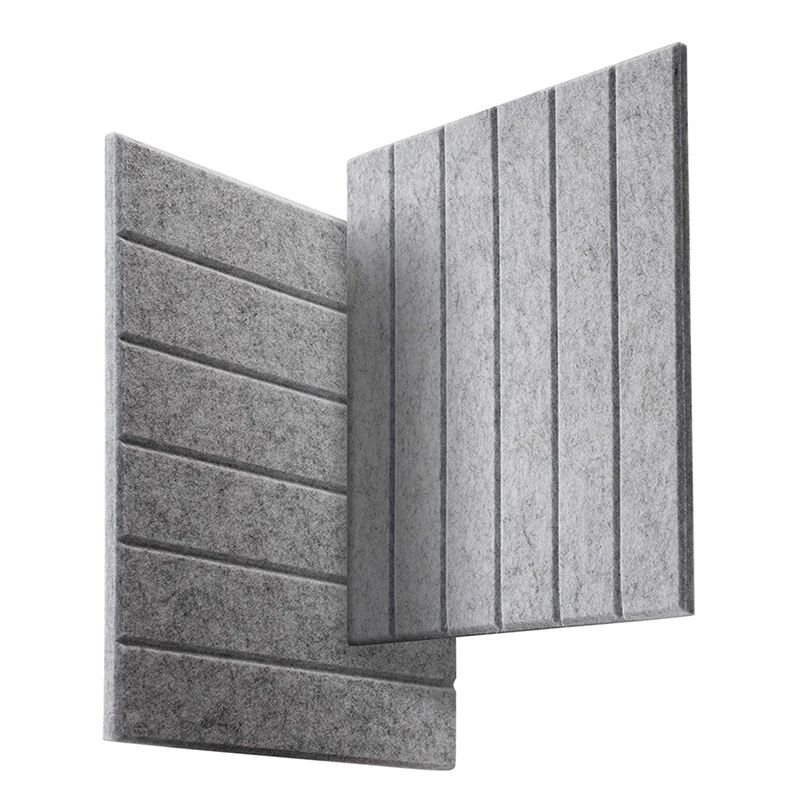 Sound Proof Padding,Good for Acoustic Treatment and Decoration,Beveled Edge Tiles for Echo Bass Insulation, BUBOS 12 Pack Acoustic Panels Length:12 x 12（12Pcs）, Silver Grey 