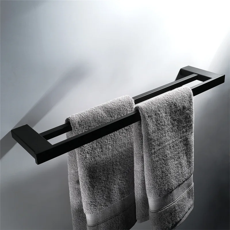 

Black And White with Pattern Pendant Thirteen Pieces Stainless Steel 304 Square Paragraph Black And White with Pattern Towel Rac
