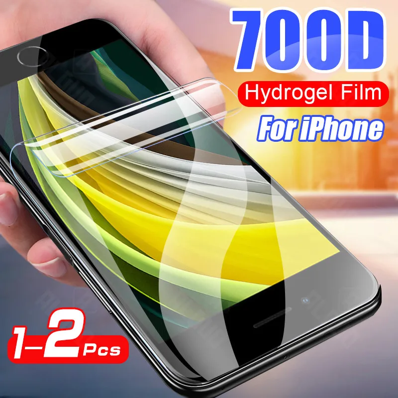 Гидрогелевая пленка полное покрытие для iPhone SE 11 Pro XR X XS Max Защитная IPhone 8 7 6 6s Plus не