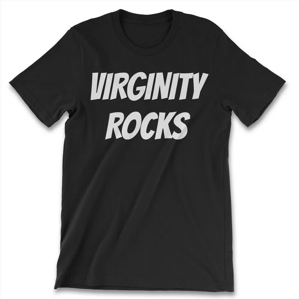 Новая мужская футболка virgity Rocks забавная без секса стильный супер классический