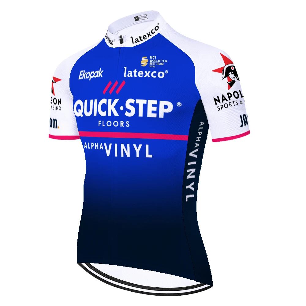 team Quick step cycling jersey Summer Short Sleeve MTB Bike Cycling Clothing maillot cyclisme homme Racing Bicycle Clothes