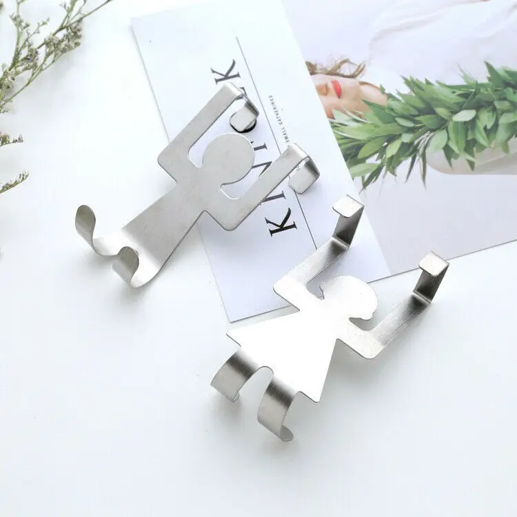 

2Pcs/set Multi Function Sticky Hooks Self Adhesive Wall Hanger Organiser Towel Hook Kitchen Bathroom Storage Tools