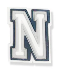 Single Letter 1Pcs Black White Alphabe Shoe charms Button Accessories Shoe DIY Decoration Wristband Kids X-mas Gift  Croc Jibz N