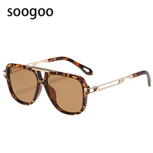 

Fashion Square Sunglasses For Men 2021 Luxury Brand Designer Sun Glasses Women Casual Retro Big Frame Eyeglasses Driving UV 400