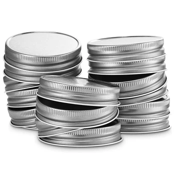 

Mason Jar Lids Regular Mouth, Leak Proof and Secure, 12 Pack (Silver)