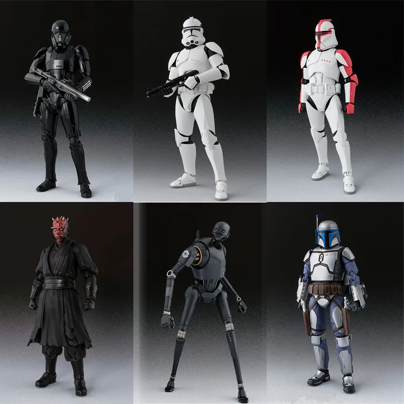 15 см SHF FIGMA серия Звездные войны Дарт Мур Белый солдат черная кожа охотник за
