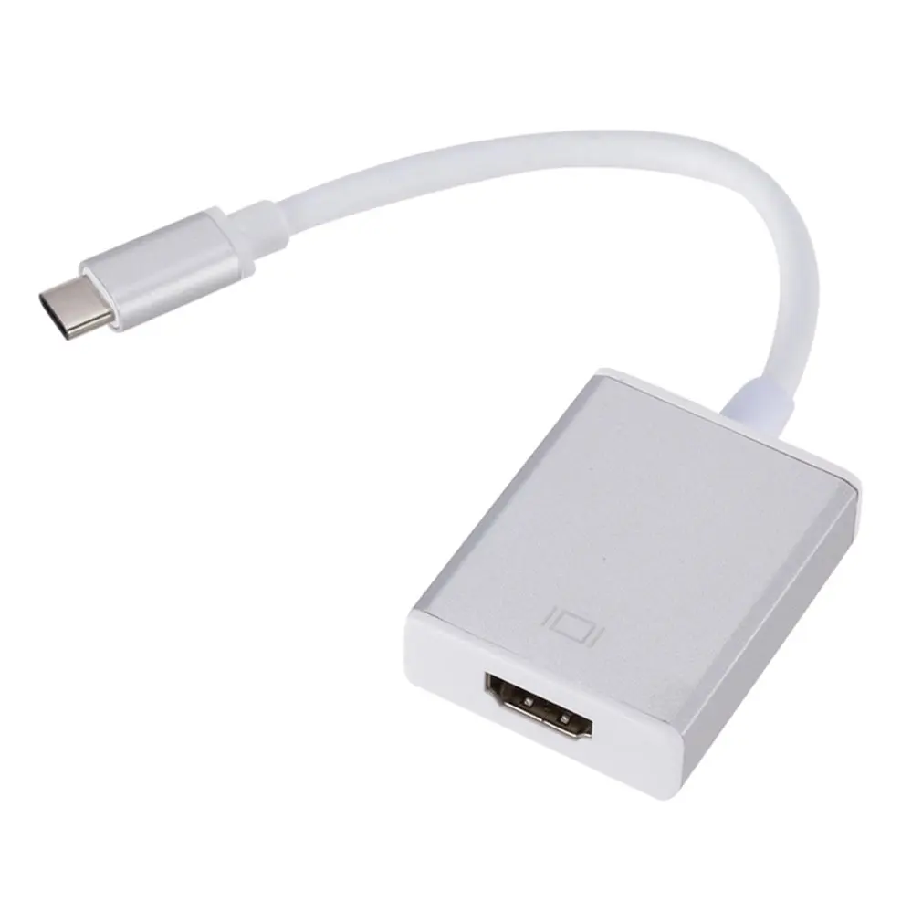 Тип C USB 3,1 мужчина к HDMI 1080P HDTV Женский адаптер кабель для Macbook аксессуар для ноутбука в мультимедиа - Цвет: Красный