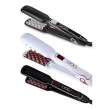 СВЕТОДИОДНЫЙ Электрический выпрямитель для волос с дисплеем, Расческа 2 в 1, пушистые волосы, прямые объемные спрей, инструменты для ухода за волосами X7YB