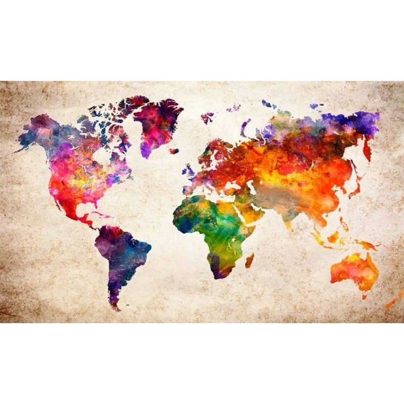 Paint By Numbers Map Chenistory Paint By Number Map Of The World Drawing On Canvas Handpainted  Painting Art Gift Diy Pictures By Number Kits Home Dec|Paint By Number| -  Aliexpress
