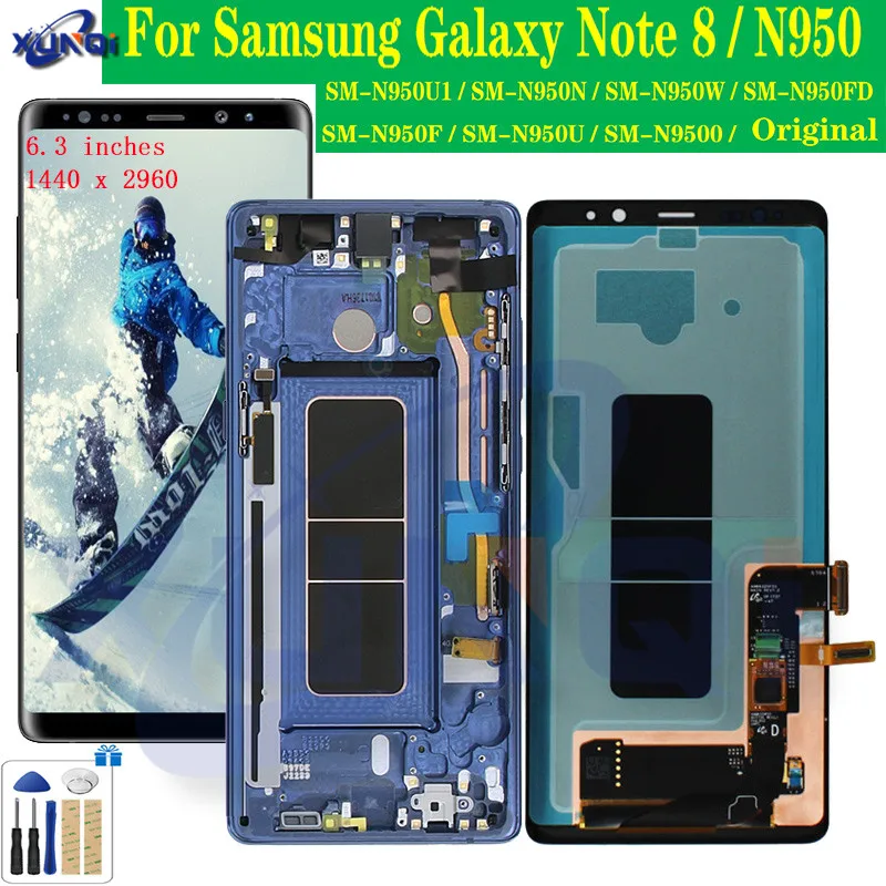 

For Samsung Galaxy Note 8 LCD Display Touch Screen Digitizer Assembly 100% Tested 6.30" For Samsung N950F N950D N950DS N950U lcd