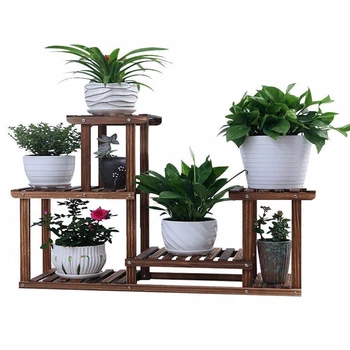 

Multi-storey Indoor Woodiness Shelf Solid Anticorrosive A Living Room Landing Type Balcony Small Flowerpot Frame