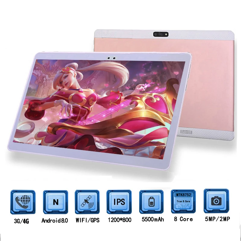 

Free Ship 10 inch Tablet pc MTK8752 Octa Core 4GB RAM 64GB ROM 5.0MP Android 8.0 4G LTE Tablet 10.1 inch IPS Screen 1280*800