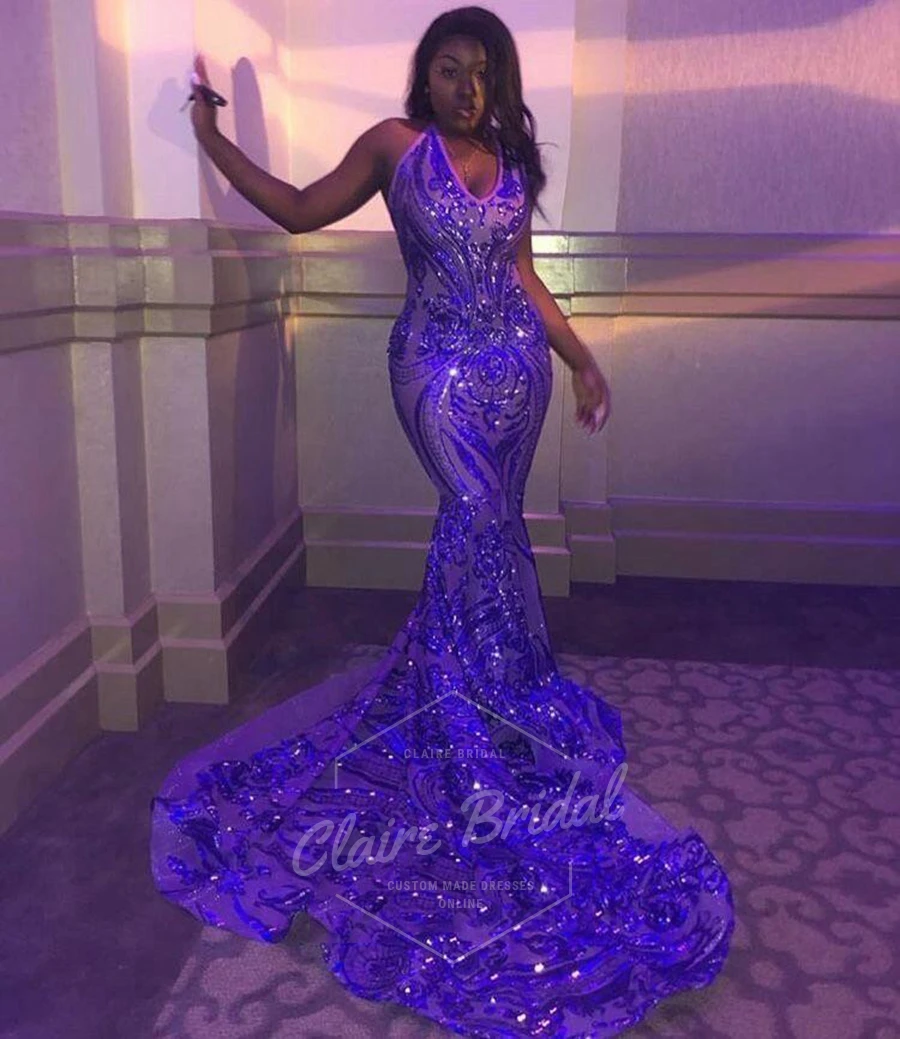 Long Prom Dresses 2020 V Neck Spaghetti 