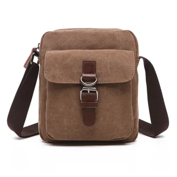

2020 new casual canvas women's single shoulder simple fashion portable dual-use college style small square bag crossbody bag