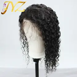 JYZ волос Синтетические волосы на кружеве человеческих волос парики 13x4 предварительно вырезанные Синтетические волосы на кружеве парик с