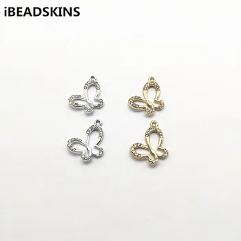 

New arrival!19x15mm 100pcs Zinc Alloy Rhinestone butterfly charm for Jewelry Findings Earrings parts,hand Made Jewelry DIY