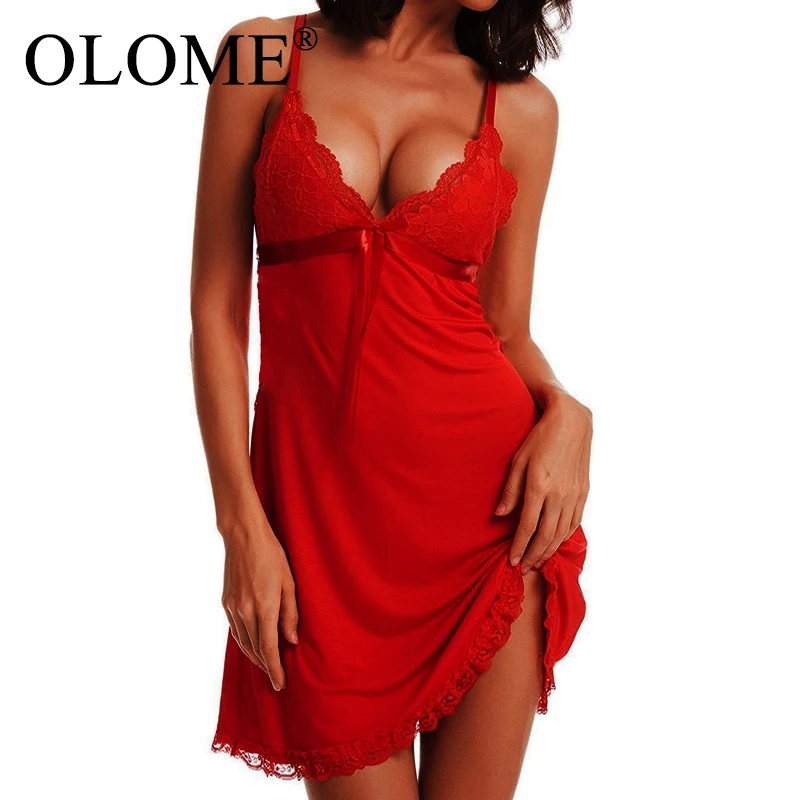 

Sexy Lace Pijamas Women Satin Low Back Nightwear Night Dress lingerie Home Clothes Sleeveless Sleepwear Nightgown