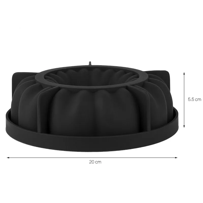 SILIKOLOVE цветок круглая силиконовая форма для пирога формы микроволновая печь безопасный Торт Выпечка инструменты для тортов