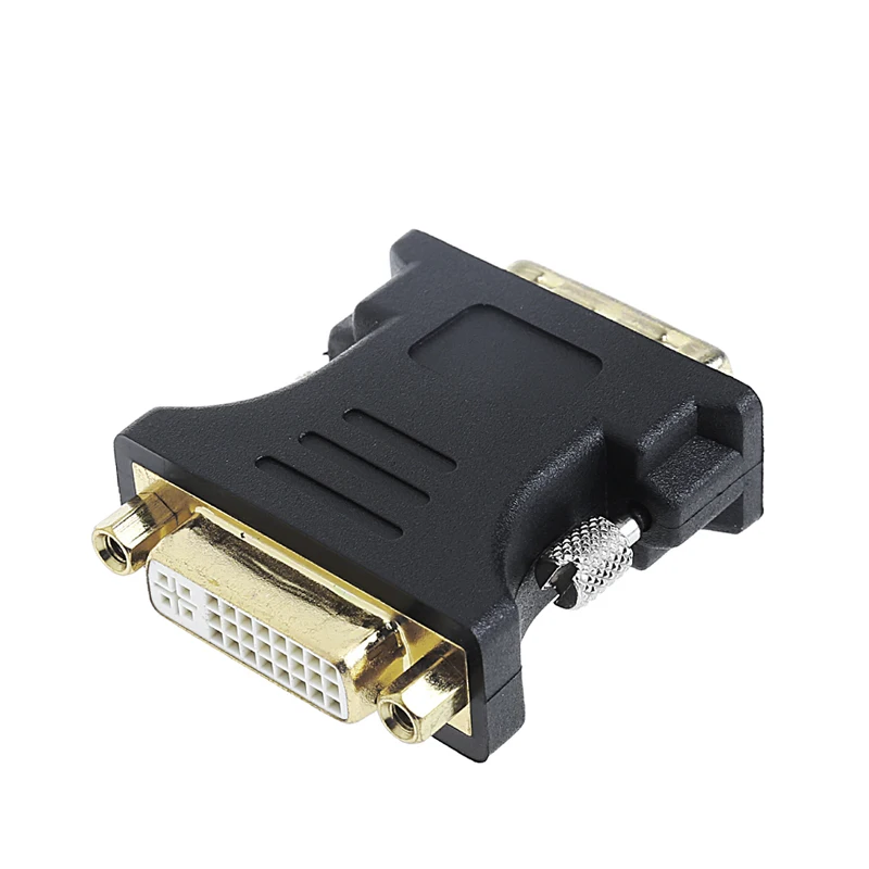 

DVI-I 24+1 Pin Male To 24+5 Pin Female Gold Plated Adapter Monitor Connector Drop Ship Support