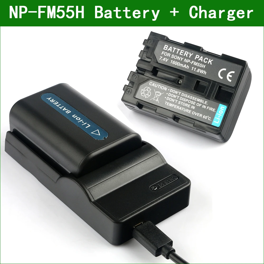 NP-FM55H FM50 батарея для цифровой камеры + USB Зарядное устройство Sony комплектующие