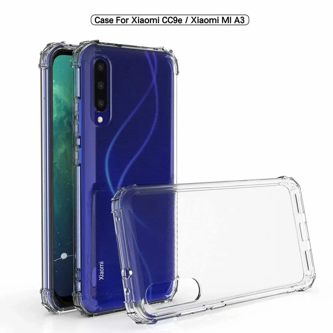 Защитный чехол с воздушной подушкой для XiaoMi A3 A2 Lite 9 10 SE RedMi Note 8T 8 Pro 7 6 7A 6A K20 K30