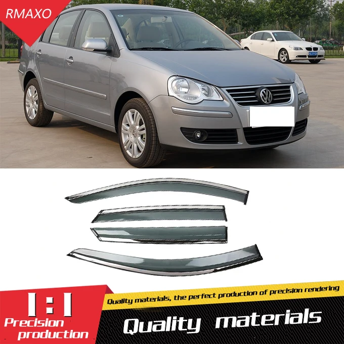 Пластиковый козырек для окон Volkswagen Polo 2002-2010 вентиляционные оттенки защита от