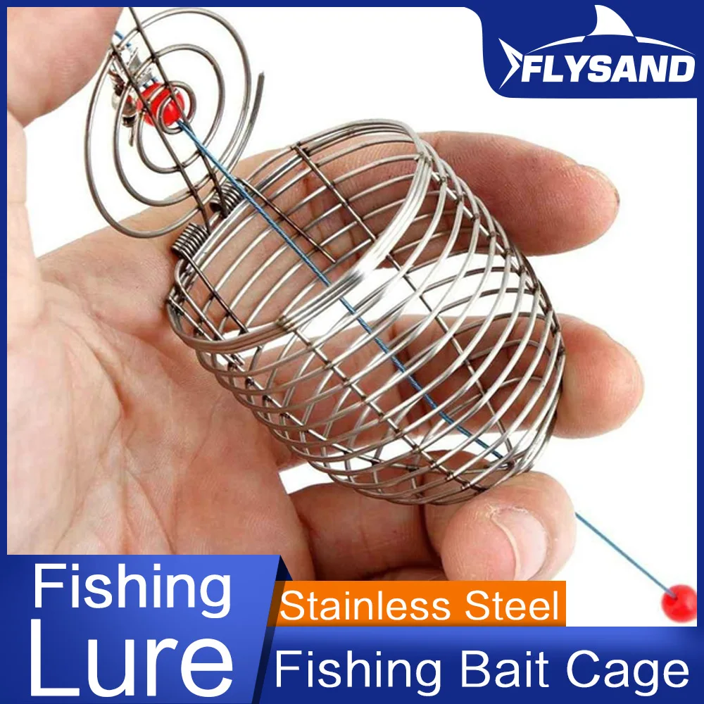 Cage à appâts feeder en acier inoxydable pour la pêche de la carpe et des poissons blancs