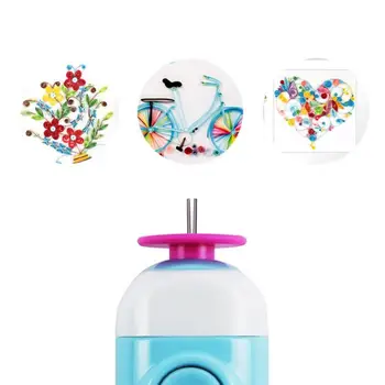 

1pcs Paper Crafts Origami Paper Tool Electric Quilling Pen DIY Handmade Roll Paper Slotted Needle Tool Paper Craft