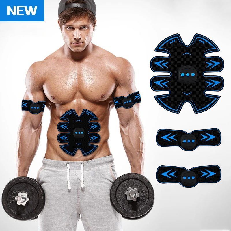 Remote Control Muscle Stimulator Slimming EMS Electric Wireless Abdominal Massager Exercise Fitness Equipment Trainer Charging