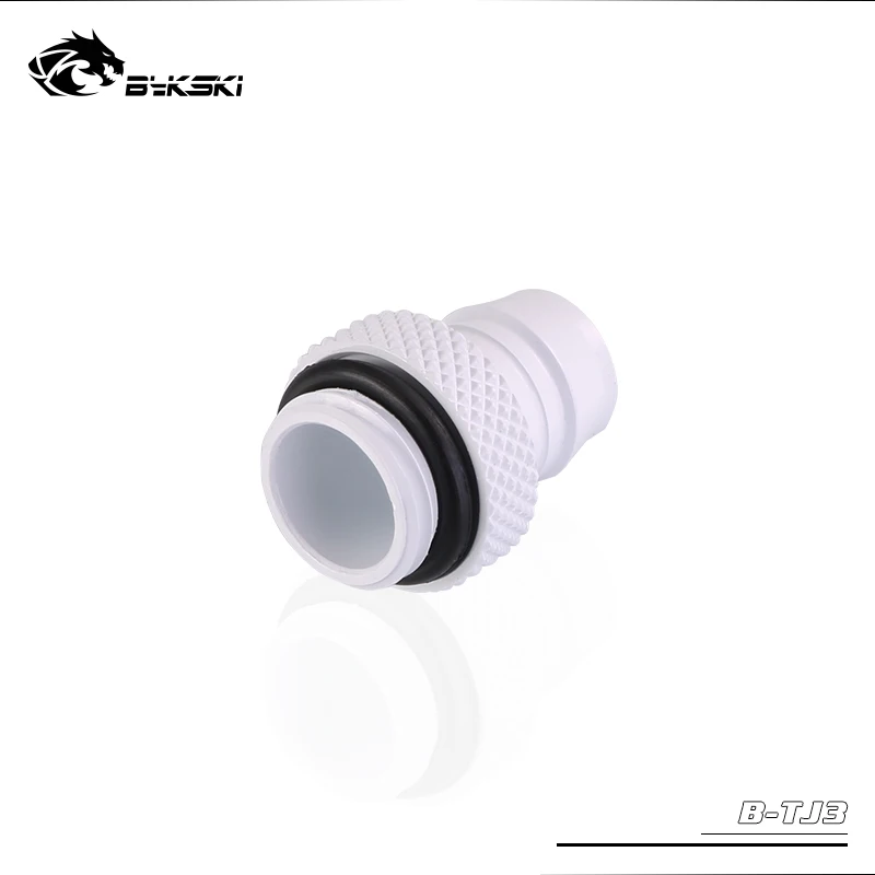 Bykski G1/4 "fit 10x13,10x16 мм шланг трубки, мягкий соединитель компьютер воды кулер аксессуары элементы крепления белый, черный, серебристый B-TJ3