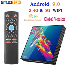 A95X R3 Смарт Android 9,0 ТВ Box Mini IPTV Set-top Box RK3318 2,4G& 5G двойной WI-FI 4 K 3 D 4 ядра медиа плеер 2G 4 32г 64Г