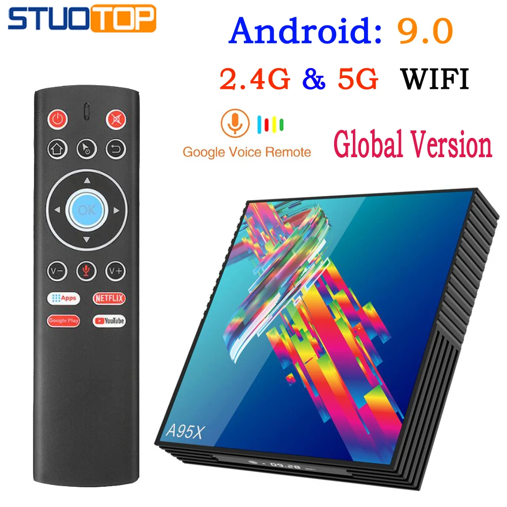 

A95X R3 Smart Android 9.0 Tv Box Mini IPTV Set Top Box RK3318 2.4G&5G Double WIFI 4 K 3 D Quad Core media playe 2G 4G 32G 64G