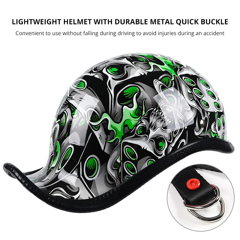 HEROBIKER New Motorcycle Helmet Open Face Retro Half Helmet  Motorbike Helmet Motorcycle Racing Off Road Helmet Casco Moto Capac