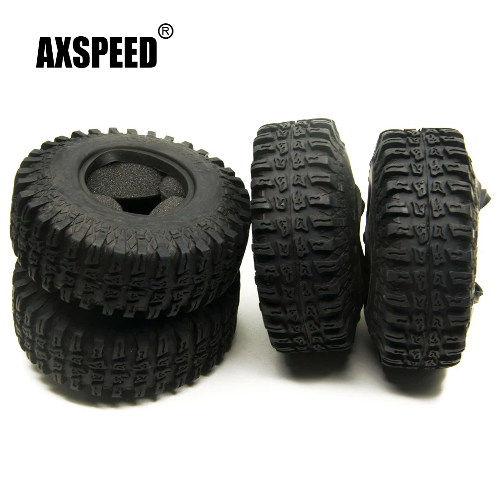 Резиновые колеса на гусеничном ходу AXSPEED 4 шт. радиоуправляемые 1:10 диаметр колес 1