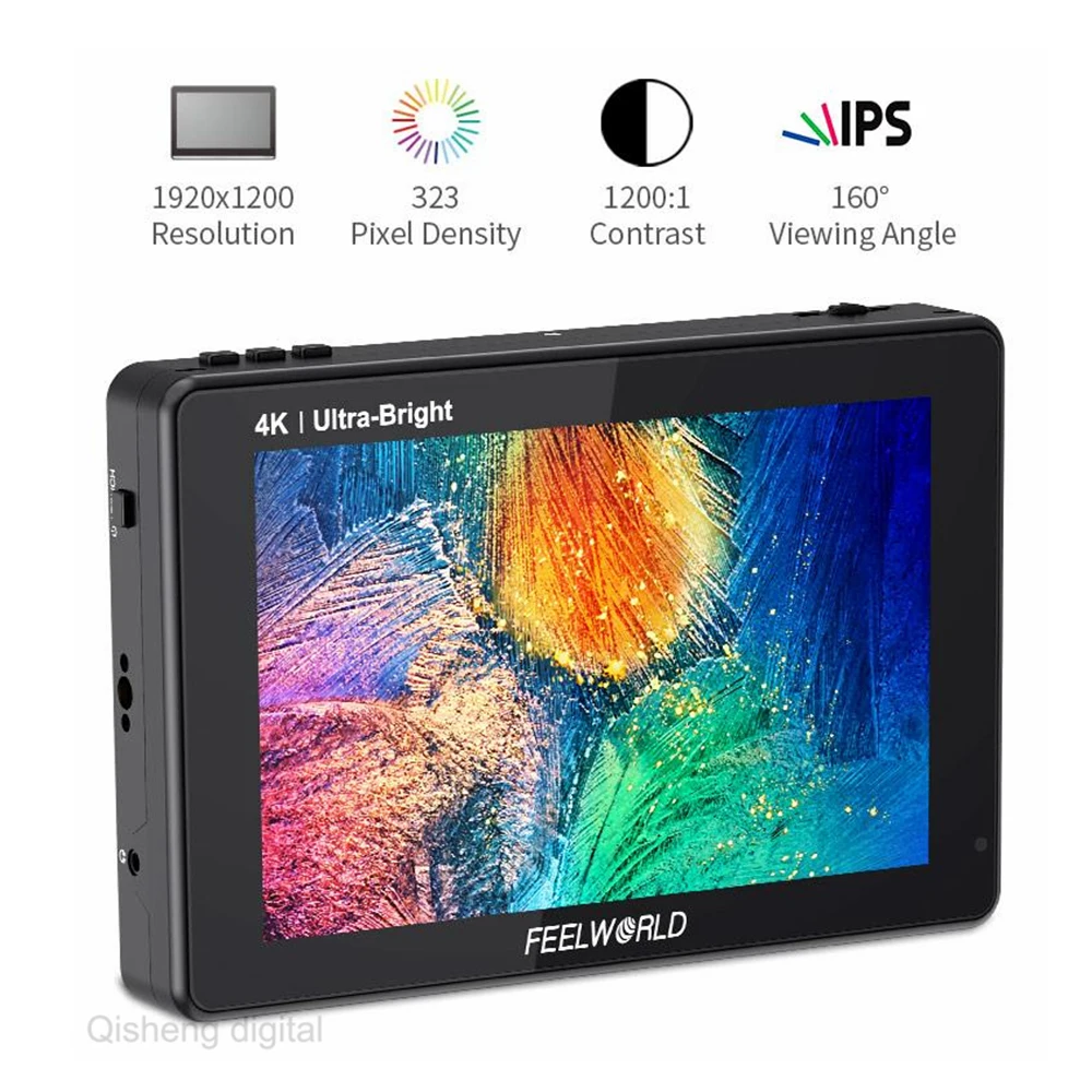 FEELWORLD LUT7 LUT7S PRO 7 Inch on Camera DSLR Field Monitor 4K HDMI SDI 3D LUTs Touch Screen 1920*1200 IPS FHD 2200NIT Monitor