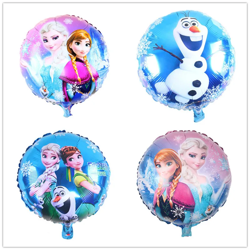 Disney замороженные Тема 18 дюймов Baby Shower вечерние надувные шары из алюминиевой