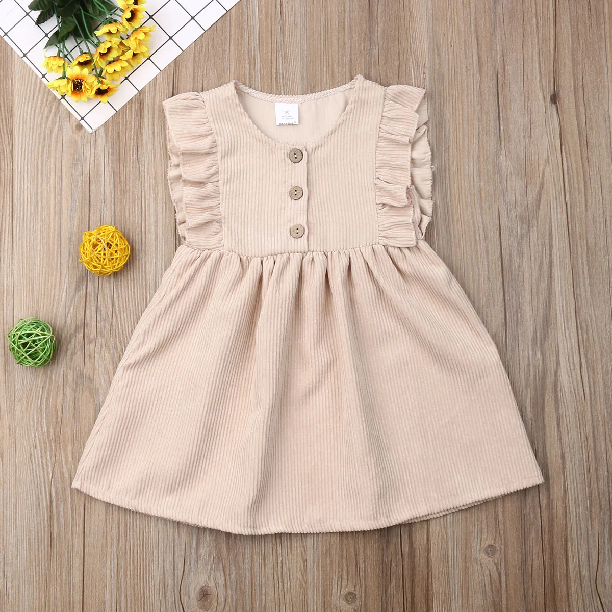 New Fashion Newborn Dress Infant Baby Clothes Dress For Girl Clothing Princess Party Dresses Ruffle Baby Dresses Casual Sundress