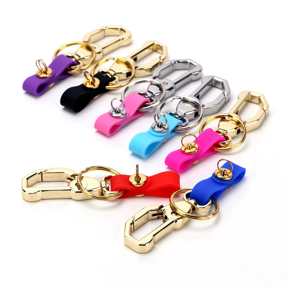 

Fashion Handmade Rope Key Chain Simple Universal Unisex Braided Leather Men Woman Car Key Ring Horseshoe Buckle Keychain