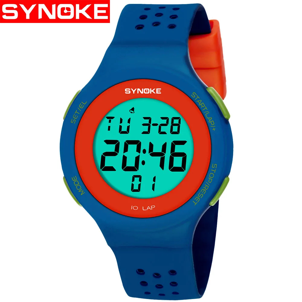 Распродажа, модные цифровые Роскошные парные часы, водонепроницаемые наручные электронные светодиодные мужские водонепроницаемые спортивные часы для фитнеса - Цвет: Blue