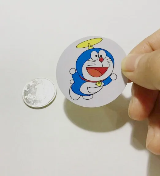 1pc cartoon 1 1 шт. 125 кГц T5577 EM4305 записываемые RFID перезаписываемые ключевые бирки наклейки близость карты доступа этикетка копия клон анти-металлические помехи - Цвет: 1pc cartoon 1