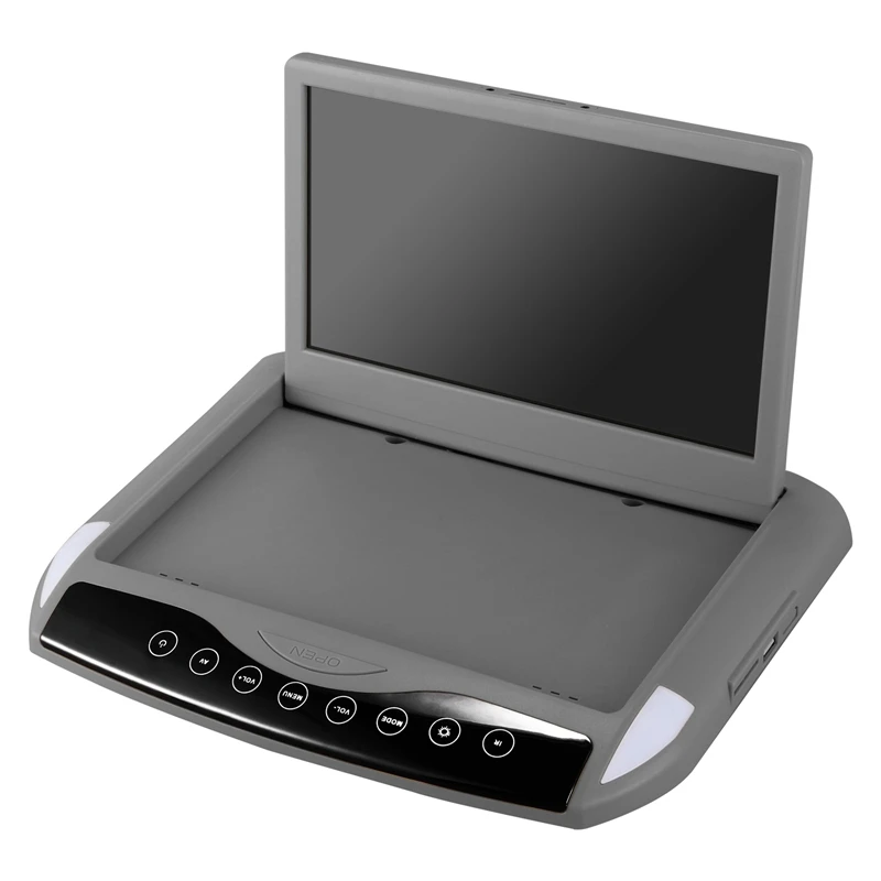Ultra Thin 10.1 Inch Car Monitor Roof Ceiling Mount Flip Down TFT LCD Player USB SD MP5 Speaker Game Gray | Автомобили и