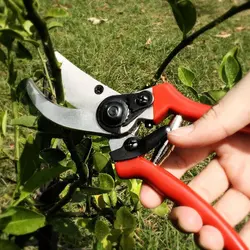 Jardinagem tesouras de poda vermelho lidar com frutas árvore planta tesoura cortador secateurs jardinagem plantio bonsai para jardim ferramentas manuais