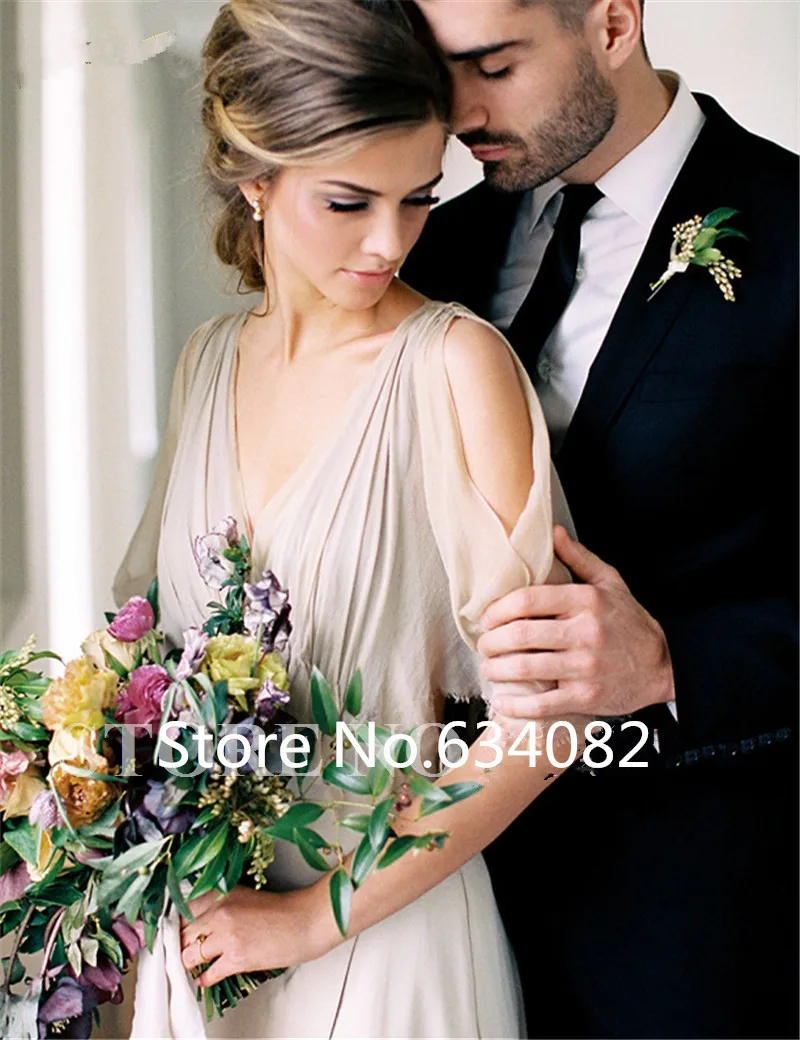 Новое vestido de novia элегантное шифоновое и атласное богемное сексуальное модное пляжное свадебное платье для выпускного вечера платья для матери невесты