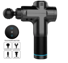 Morease LCD Display Body Massage Gun Exercising Muscle Electric Massager Gun head Massager for Neck and Back Muscle Fascia Gun mini handheld electric massager head body muscle vibrator