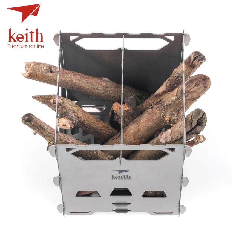 Keith Titanium Wood Burning Stove Portable Camping Charcoal Burner BBQ  Furnace For Outdoor Camping Hiking Picnic Ti2201 - AliExpress