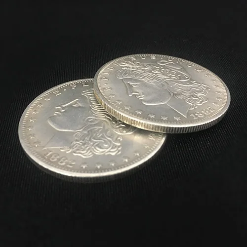 1 шт. двухсторонний Морган доллар(обе стороны в хвост или голова) аксессуары крупным планом иллюзии трюк реквизит монета фокусы