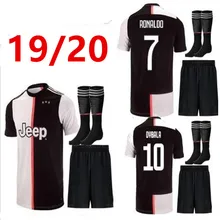 Новинка, костюм для взрослых, комплект, футбольные майки, Ronaldo DYBALA MARCHISIO BONUCCI, комплект для взрослых, майки, 19/20, домашняя футбольная рубашка